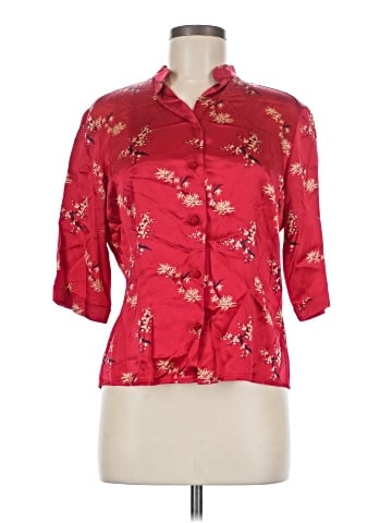 Juliana Collezione 3/4 Sleeve Button-Down Shirt (view 1)
