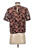 Ann Taylor 100% Polyester Brown Short Sleeve Top Size 0 - photo 2