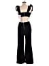 Omoone Solid Black Jumpsuit Size L - photo 2