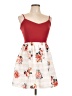 As U Wish 100% Polyester Floral Red Casual Dress Size 11 - 12 - photo 1