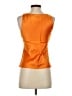 J.Crew 100% Acetate Orange Sleeveless Top Size XS - photo 2