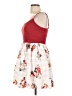 As U Wish 100% Polyester Floral Red Casual Dress Size 11 - 12 - photo 5