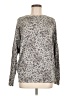 Athleta Animal Print Gray Pullover Sweater Size M - photo 1