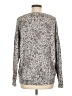 Athleta Animal Print Gray Pullover Sweater Size M - photo 2