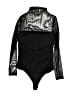Unbranded Solid Black Bodysuit Size M - photo 1