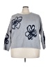 Rachel Zoe TJX Floral Gray Pullover Sweater Size 3X - photo 1