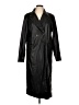 LBLC The Label 100% Polyester Solid Black Trenchcoat Size L - photo 1