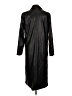 LBLC The Label 100% Polyester Solid Black Trenchcoat Size L - photo 2
