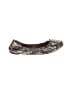 Lucky Brand Animal Print Silver Brown Flats Size 6 - photo 1