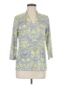 Chico's Paisley Gray 3/4 Sleeve Blouse Size Med (1) - photo 1