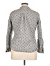 Gap Print Gray Long Sleeve Button-Down Shirt Size XL - photo 2