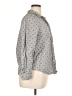 Gap Print Gray Long Sleeve Button-Down Shirt Size XL - photo 4