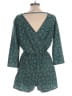 Charlotte Russe 100% Polyester Paisley Teal Romper Size M - photo 2