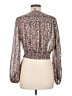 Sans Souci 100% Polyester Purple Long Sleeve Blouse Size M - photo 2