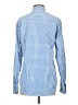 Crown & Ivy Checkered-gingham Blue Long Sleeve Button-Down Shirt Size S - photo 2