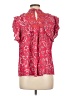 Tolani 100% Viscose Red Short Sleeve Blouse Size L - photo 2