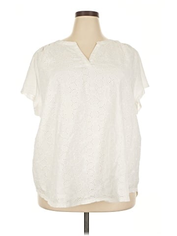St. John's Bay Short Sleeve Blouse (view 1)