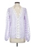 Shein 100% Polyester Purple Long Sleeve Blouse Size 4 - photo 1