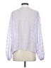 Shein 100% Polyester Purple Long Sleeve Blouse Size 4 - photo 2
