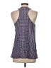 Joe Fresh 100% Silk Blue Sleeveless Silk Top Size S - photo 2
