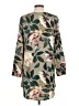 C Apparel 100% Polyester Print Tan Casual Dress Size M - photo 2