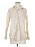 Gap 100% Linen Animal Print Ivory Long Sleeve Blouse Size XS - photo 1