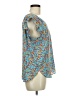 Ann Taylor LOFT 100% Polyester Blue Sleeveless Blouse Size M - photo 4