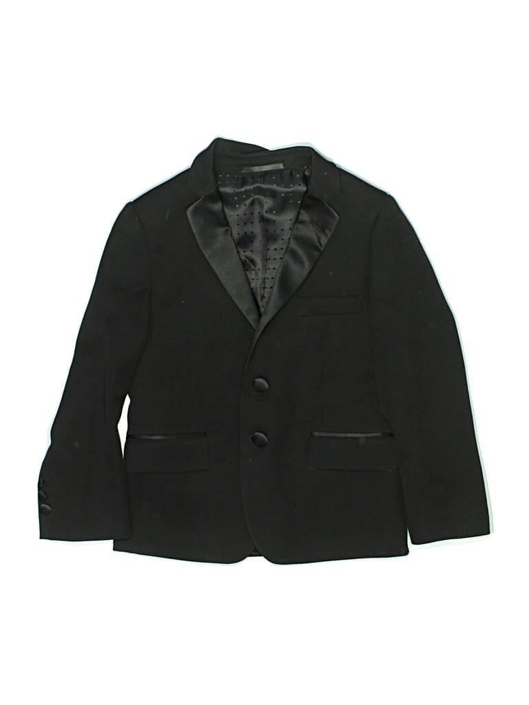 Pre-owned Assorted Brands Kids' Blazer Jacket In Black