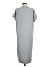 Shein Solid Gray Casual Dress Size L - photo 2