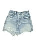 AGOLDE 100% Cotton Blue Denim Shorts Size 24 waist - photo 1