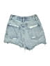 AGOLDE 100% Cotton Blue Denim Shorts Size 24 waist - photo 2