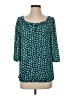 Assorted Brands 100% Polyester Teal 3/4 Sleeve Blouse Size XS - photo 1