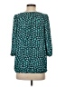 Assorted Brands 100% Polyester Teal 3/4 Sleeve Blouse Size XS - photo 2