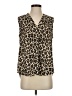 Vince Camuto Animal Print Tan Sleeveless Blouse Size S - photo 1