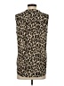 Vince Camuto Animal Print Tan Sleeveless Blouse Size S - photo 2