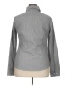 J. McLaughlin Chevron-herringbone Gray Long Sleeve Button-Down Shirt Size 14 - photo 2