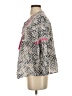 Solitaire 100% Cotton Gray 3/4 Sleeve Blouse Size S - photo 5