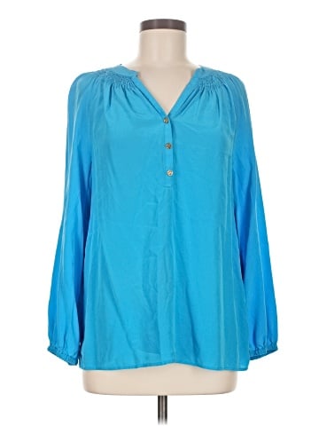 Lilly Pulitzer Long Sleeve Silk Top (view 1)