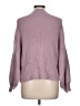 Line & Dot Solid Purple Pullover Sweater Size L - photo 2