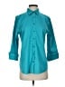 Chico's Teal 3/4 Sleeve Button-Down Shirt Size Sm (0) - photo 1
