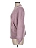 Line & Dot Solid Purple Pullover Sweater Size L - photo 5