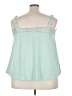 White Birch Green Sleeveless Blouse Size 3X - photo 2