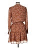 Lush 100% Polyester Paisley Brown Cocktail Dress Size M - photo 2