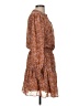 Lush 100% Polyester Paisley Brown Cocktail Dress Size M - photo 4