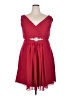 Unbranded Solid Red Cocktail Dress Size 3X (estimated) - photo 1