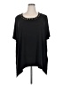 Maggie Barnes Black Short Sleeve Top Size 2X - photo 1