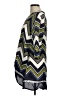 Masai Chevron-herringbone Blue 3/4 Sleeve Blouse Size M - photo 5