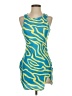 Shein Graphic Blue Casual Dress Size 4 - photo 1