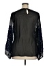 Samuel Dong 100% Polyester Black Long Sleeve Blouse Size XL - photo 2