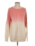 Umgee Color Block Pink Pullover Sweater Size S - photo 1